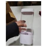 Wall Mounted Cup Dispenser Holder for 3-5oz Paper & Plastic Cups - Paste Plate Adhesive Mount for Bathroom, Office, Home, Gym, Hospital - Compact Cup Storage Solution (White-1pcs)
