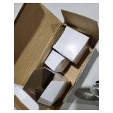 newliplace 2 Pack Vintage Single Sided Crystal Dummy Door Knobs Interior, Long Plate Antique Glass Dummy Door Knobs in Oil Rubbed Bronze Finish