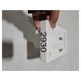 Marchul 2Pcs Pet Comb Flea Comb Set for Cats Dogs, Cat Grooming Brush with Release Button and Stainless Steel Round Teeth, Self-Cleaning Dog Combs for Removing Pet Hair, Knots & Loose Fur, White