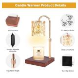 Honvinor Candle Warmer Lamp, Candle Warmer Light with Timer & Dimmer, Candle Warmer Lamp Adjustable Height, Compatible with Jar Scented Candles, Candle Warming Lamp with 3 Bulbs for Home Decor