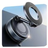 Lamicall Car Phone Holder - [70 LBS Strongest Suction] for Magsafe Car Mount, 360° Suction Cup Phone Mount Valentines Day Gift Dashboard Windshield Vacuum Magnetic Phone Holder for Car fit iPhone 17