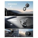 Lamicall Car Phone Holder - [70 LBS Strongest Suction] for Magsafe Car Mount, 360° Suction Cup Phone Mount Valentines Day Gift Dashboard Windshield Vacuum Magnetic Phone Holder for Car fit iPhone 17