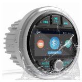Bluetooth Marine Gauge Stereo System: Waterproof Boat AM FM Radio Receiver - 3 Inch LCD Display Digital Multimedia MP5 Player USB AUX Subwoofer 200 Watts Output - Retail $109.99