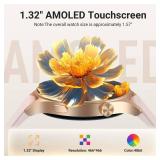 Fitpolo Smart Watch for Women,1.3\" AMOLED Touchscreen Fitness Tracker, Make/Answer Calls, Heart Rate SpO2 Monitor, IP68 Waterproof, Sleep & Activity Tracking Smartwatch for Android Phones iPhone