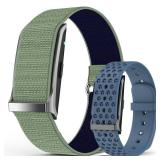 Smart Bracelet, Wearable Activity & Fitness Tracker Band, 24H Sleep Tracker, All-Day Continuous Heart Rate Blood Pressure Stress HRV Monitor, 173 Sport Modes Smart Wristband with 2 Bands, Free APP