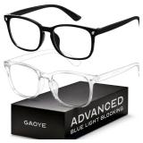 Gaoye Blue Light Blocking Glasses - Fashion Square Eyeglasses, Anti UV Ray Computer Gaming Glasses Blue Blockers for Women/Men