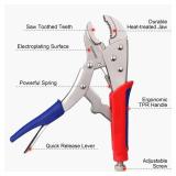 Workpro 3-piece Jaw Locking Pliers (10 Inch Curved Jaw, 7 Inch Curved Jaw, 6-1/2 Inch Straight Jaw)