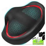 Noseless Bike Seat Cushion for Men & Women - Extra Padding & Comfort Wide Bicycle Seat, Oversized Comfortable Saddle for Peloton Bikes, Exercise Bikes, Electric Bikes, Cruiser Bikes