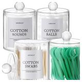 Bathroom Organizers and Storage,4 Pack Bathroom Accessories,Bathroom Decor,Home Decor,Bathroom Storage and Organization,Qtip Holder for Room Decor Aesthetic