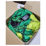 Leyndo 8ft Huge Mardi Gras Alligator Inflatable Mardi Gras Inflatable Outdoor Decoration Crocodile with Crown Mask Necklace LED Lights Blow up for Yard Garden Lawn Carnival Outdoor Celebration Decor