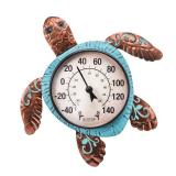 MUMTOP Outdoor Thermometer, Turtle Outside Wall Thermometer for Patio Yard Garden