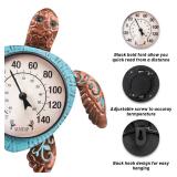 MUMTOP Outdoor Thermometer, Turtle Outside Wall Thermometer for Patio Yard Garden