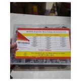 AKIHISA 360Pcs 16 Sizes Single Ear Hose Clamps, 5.3-36.1mm Stainless Steel_304 Crimp Hose Clamps Cinch Rings Assortment Kit for Automotive, Pipe, Plumbing