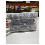 AKIHISA 360Pcs 16 Sizes Single Ear Hose Clamps, 5.3-36.1mm Stainless Steel_304 Crimp Hose Clamps Cinch Rings Assortment Kit for Automotive, Pipe, Plumbing