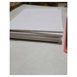 8 Pieces Foam Boards Foam Core Backing Boards, Silver Craft Knife with Protective Cap and 12 Inch Stainless Steel Ruler for Art Presentations Crafts Display Favors (White, Silver,12 x 10 x 0.2 Inches)