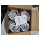 SUNVIE 4 Pack Up Lights Indoor Floor Can Light 5W Uplighting Uplights Indoor with 2700K GU10 Bulbs, Uplight for Home Plant Floor Spotlight with 5.9 FT UL Listed Plug Cord &Foot Switch