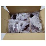 6 PCS Glass Christmas Ball Ornaments, Hand Blown Ornaments Hanging Balls,Glass Xmas Tree Home Wedding Birthday Party Holiday Decorative Set (Red)