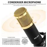 SINWE Podcast Microphone Bundle, BM-800 Condenser Mic with Live Sound Card Kit, Podcast Equipment Bundle with voice changer and Mixer functions for PC Smartphone Studio Recording & Broadcasting