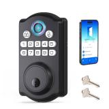 Keyless Entry Door Lock - Fingerprint Door Locks with App Control - Smart Deadbolt for Front Doors - Biometric Security, Auto-Lock&One-Touch-Lock, IP54 Waterproof, Easy Install