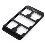 MorningRo Mounting Plate Compatible with Milwaukee/Packout Toolbox Aluminum Steel Mounting Base Storage Toolbox on Wall or Floor(Half Plate)