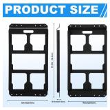 MorningRo Mounting Plate Compatible with Milwaukee/Packout Toolbox Aluminum Steel Mounting Base Storage Toolbox on Wall or Floor(Half Plate)