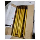 CHUN QIANG CAI DESIGN Metal Wedding Arch Backdrop Stand 6.6x5 FT Gold Square Balloon Arch Frame for Wedding, Birthday Party, Baby Shower Ceremony Decoration