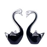 Mysphex Blown Glass Swan Figurines Set - Valentine