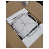 Kondras Table Lamp for Bedroom Set of 2, 23\" to 30\" Height Adjustable Bedside Lamp with 2 USB Ports, Black Nightstand Lamp with White Shade, Modern Pull Chain Table Lamp for Living Room End Table