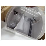 Kondras Table Lamp for Bedroom Set of 2, 23\" to 30\" Height Adjustable Bedside Lamp with 2 USB Ports, Black Nightstand Lamp with White Shade, Modern Pull Chain Table Lamp for Living Room End Table