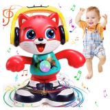 Baby Toys, Dancing Cat for Baby Boys & Girls with Music & Recording, Kids Interactive Early Learning Educational Toddler Toys for 2 3 Year Old Boys Girls with Sound Lights Effect Birthday Xmas Gift