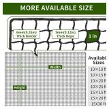 NQB Golf Net & Practice Net with Steel Hanging Kit & Nylon Rope, Golf Hitting Net for Golf, Baseball, Hockey, Soccer Net or Indoor Garage, and Driving Nets for Backyard