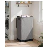 SOLEDI Laundry Hamper with Lid 100L Large & Tall Collapsible Laundry Basket, Clothes Hamper with Bag Removable Easy to Carry, Dirty Hampers for Bedroom, Bathroom, Dorm, College, Grey