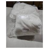 Alusa Home 100% Organic Zero-Twist Cotton Towels - GOTS Certified Luxury Bath Towels - Ultra Soft & Plush 700GSM Long-Staple Cotton - 6 Piece Towel Set (White)