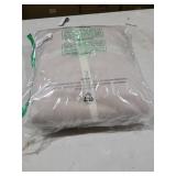 MooMee Bedding Duvet Cover Set 100% Washed Cotton Linen Like Textured Breathable Durable Soft Comfy (Heathered Tannish Linen Grey, Queen 90\"x90\")