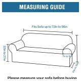 H.VERSAILTEX 1 Peice Stretch Velvet Sofa Covers for 3 Cushion Couch Covers Sofa Slipcovers Furniture Protector Soft, Crafted from Thick Comfy Rich Velour (Sofa 72\"-90\", Black)