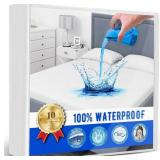 Full Size Mattress Protector Waterproof Mattress Topper Pad Cover Super Noiseless Soft & Breathable Mattress Protector Terry for Pets Kids Adults 54\" x 75\" Fitted Bed Sheets