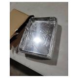 12PCS Stainless Steel 1/8 Sheet Pan, Nonstick Small Cookie Sheet, Small Baking Pans, Toaster Oven Pans, Metal Tray, Stainless Steel Cookie Sheets For Baking, Oven And Dishwasher Safe