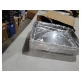 12PCS Stainless Steel 1/8 Sheet Pan, Nonstick Small Cookie Sheet, Small Baking Pans, Toaster Oven Pans, Metal Tray, Stainless Steel Cookie Sheets For Baking, Oven And Dishwasher Safe