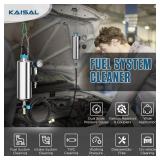 Fuel Injector Cleaner Tool Kit 1000ML 150PSI Disassembly-Free Fuel Injection System Cleaner Pressure Adjustment Fuel Injector Cleaning Machine with Adapter for Gasoline Car Throttle/Intake System