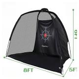 Gagalileo Golf Net: 8X6FT Training for Teens Beginners with Target Portable Indoor Outdoor Hitting Practice
