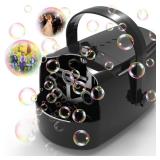 Bubble Machine Durable Automatic Bubble Blower, 18000+ Big Bubbles Per Minute Bubbles for Kids Toddlers Bubble Maker Operated by Plugin or Batteries Bubble Toys for Indoor Outdoor Birthday Party