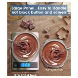 Nicewell Food Scale, 22lb Digital Kitchen Scale Weight Grams and oz for Cooking Baking, 1g/0.1oz Precise Graduation, Stainless Steel and Tempered Glass (Ash Silver)