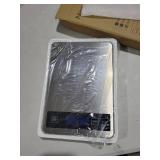 Nicewell Food Scale, 22lb Digital Kitchen Scale Weight Grams and oz for Cooking Baking, 1g/0.1oz Precise Graduation, Stainless Steel and Tempered Glass (Ash Silver)