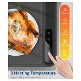 Warming Mat for Food -Electric Food Warming Tray (24\"x16\"), Rapid Full-Surface Heating, Portable & Rollable Versatile Food Warmer for Countertop, Perfect for Gatherings, Parties &Everyday Use(GRAY)