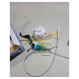 Interactive Cat Toys for Indoor Cats: Upgraded 360° Automatic Spin Flying Bird Feather Wand with Silicone Protected Rod Safe Play, Strong 8cm Suction Cup, USB-Rechargeable for Bored Kittens and Adult