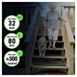 LifeGrip Anti Slip Traction Treads with Glow in Dark Stripe (10-Pack), 6\" X 32\", Best Grip Tape Grit Non Slip, Outdoor Non Skid Tape, High Traction Friction Abrasive Adhesive for Stairs Step