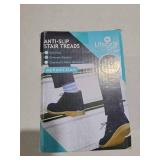 LifeGrip Anti Slip Traction Treads with Glow in Dark Stripe (10-Pack), 6\" X 32\", Best Grip Tape Grit Non Slip, Outdoor Non Skid Tape, High Traction Friction Abrasive Adhesive for Stairs Step