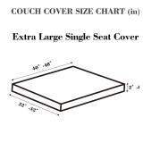 Disayu Sofa Covers Couch Covers for Sofa Pet Friendly Couch Cushion Covers Universal Sofa Covers Washable Stretch Slipcovers for Sectional Sofa (Light Coffee,Extra Large Single Seat Cover)