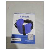 SARISUN Travel Pillows for Airplanes, 360° Support Headrest Pillow with Eye Mask for Sleeping, Travel Airplane Pillow for Long Flights Car Road Trip, Travel Accessories Stop Bobblehead, Black