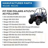 M MATI Ignition Key Switch 4 Position 6 Pin for Polaris Ranger 400/500/570/800-Mid-Size/ETX/EV-Li-Ion RZR 570-Base ACE 325/500/570/900 4012166 4011142